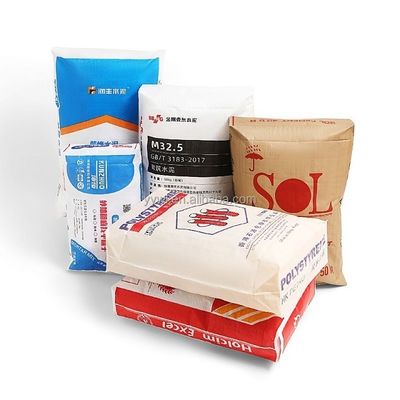 Hot Sale 25KG 40KG 50KG Ad Star Bags PP Block Bottom Bag Cement Valve Bags Cement Sack