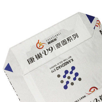 กันความชื้น วาล์วด้านล่างสแควร์ กระเป๋าซีเมนต์ PP 70gsm ถึง 100gsm แพคเกจว่าง