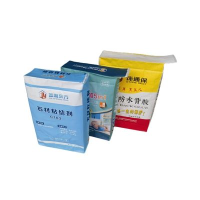 ถุงผ้าเปล่า BOPP บล็อกถุงบรรจุภัณฑ์วาล์ว PP พิมพ์ด้านล่าง