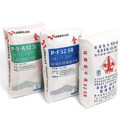 ขายร้อน 25KG 40KG 50KG Ad Star Bags PP Block Bottom Bag ถุงซีเมนต์วาล์วถุงกระสอบซีเมนต์