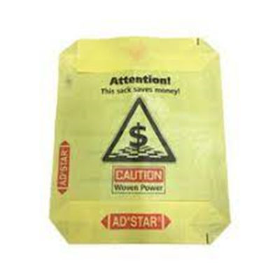 ถุงวาล์ว PP ทอความแข็งแรงสูงบล็อกด้านล่างสำหรับบรรจุภัณฑ์ยิปซั่มสำหรับอุดรู