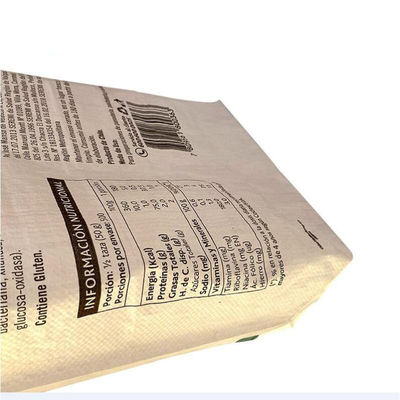 Polypropylene PP Woven Valve Bag Block Bottom Cement Bags 25กก. 40กก. 50กก