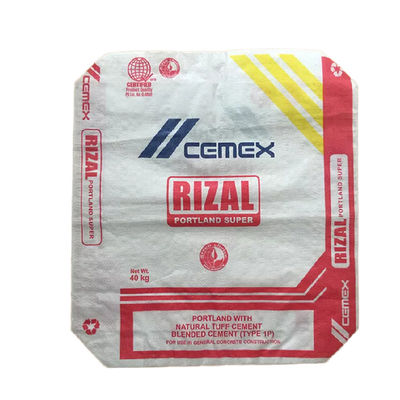 ถุงซีเมนต์ทอ 50KG 40KG 25KG ถุงโพรพิลีนแบบกำหนดเอง ISO14001