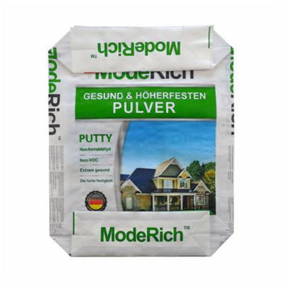 25KG 40KG 50KG PP ถุงซีเมนต์ 70gsm - 100gsm Block Bottom Ad Star Bags ISO14001