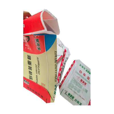 บล็อกซีเมนต์ด้านล่าง BOPP ถุงทอลามิเนตถุงวาล์ว PP 25KG 40KG 50KG