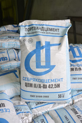 การพิมพ์ออฟเซต กระสอบกระดาษ 3 ชั้น ถุงซีเมนต์กระดาษคราฟท์ 50 กก. ปรับแต่งได้