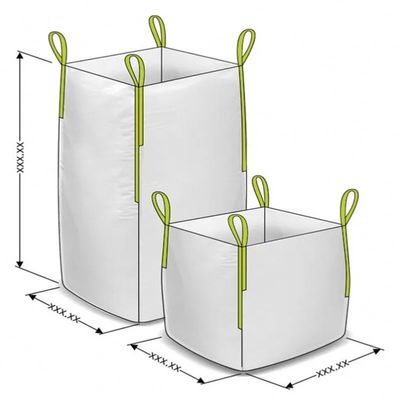 ถุงจัมโบ้ซีเมนต์ก่อสร้างก้นแบน 1 ตันพร้อมพิมพ์