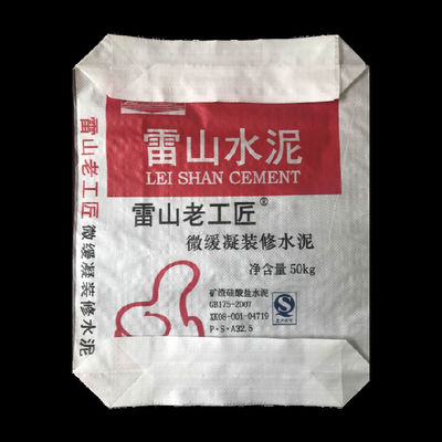 ถุงวาล์วสาน PP สี Kraft พร้อมก้นบล็อกสำหรับบรรจุภัณฑ์ปูนซีเมนต์