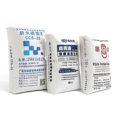 ถุงซีเมนต์ PP พลาสติกเทป extrusion ถุงเสื้อเปล่าตารางด้านล่าง 25Kg