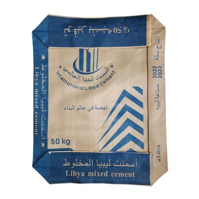50x64x11cm 85GSM ((65GSM+20GSM) ถุงบรรจุพลาสติกสําหรับบรรจุวัสดุก่อสร้างซีเมนต์