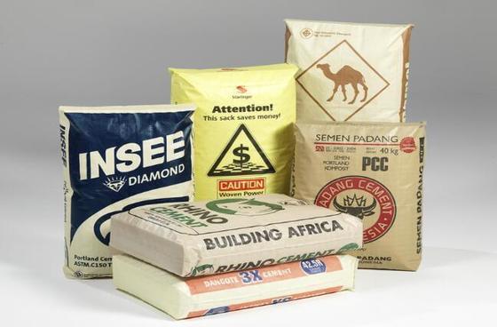 กระเป๋าสะพายท่อพหลโยธินผสมผสานสําหรับ 50 กิโลกรัมตาราง ด้านล่างกระเป๋าสะพายซีเมนต์ ด้านผิว พิมพ์ 100% พหลโยธินบริเวณ