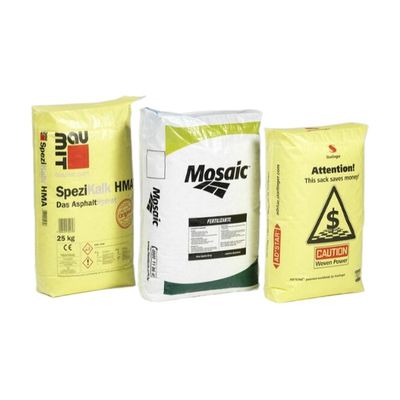 กระเป๋าซีเมนต์ PP แหลมพิมพ์หลายสี กันความชื้น