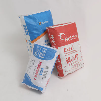 กระเป๋าซีเมนต์พีพีที่พิมพ์ตามสั่ง 25kg 40kg 50kg กันความชื้น