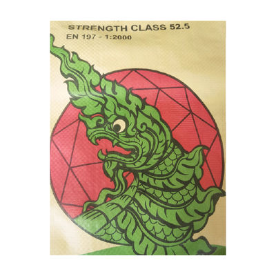 ถุงวาล์วซีเมนต์ทอ PP แบบกำหนดเองพร้อมการพิมพ์เฟล็กโซ