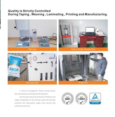 ถุงวาล์วซีเมนต์ PP 50 กก. กันความชื้น ได้รับการรับรองมาตรฐาน ISO