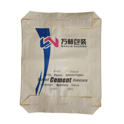 ถุงปูนซีเมนต์ PP 85GSM ขนาด 50x64x11 ซม. กันความชื้น ปิดผนึกด้วยตนเอง