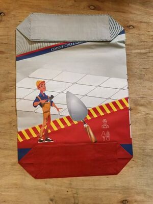 2 ชั้น 90GSM กระดาษกระเป๋าสตัวกรองกระเป๋าสะพายด้วยล่างบล็อก สําหรับกระเป๋าสะพายซีเมนต์ 50 กิโลกรัม