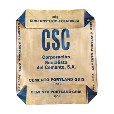 ถุงวาล์วสาน PP กันความชื้นสำหรับบรรจุภัณฑ์ปูนซีเมนต์ 50 กก. สำหรับงานหนัก