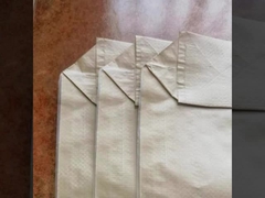 ถุงทรายโพลีโพรพิลีนทอสีขาวรีไซเคิลถุงกรวดเปล่า 50KG